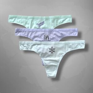 3pk Victoria’s Secret thong panty lot XL new